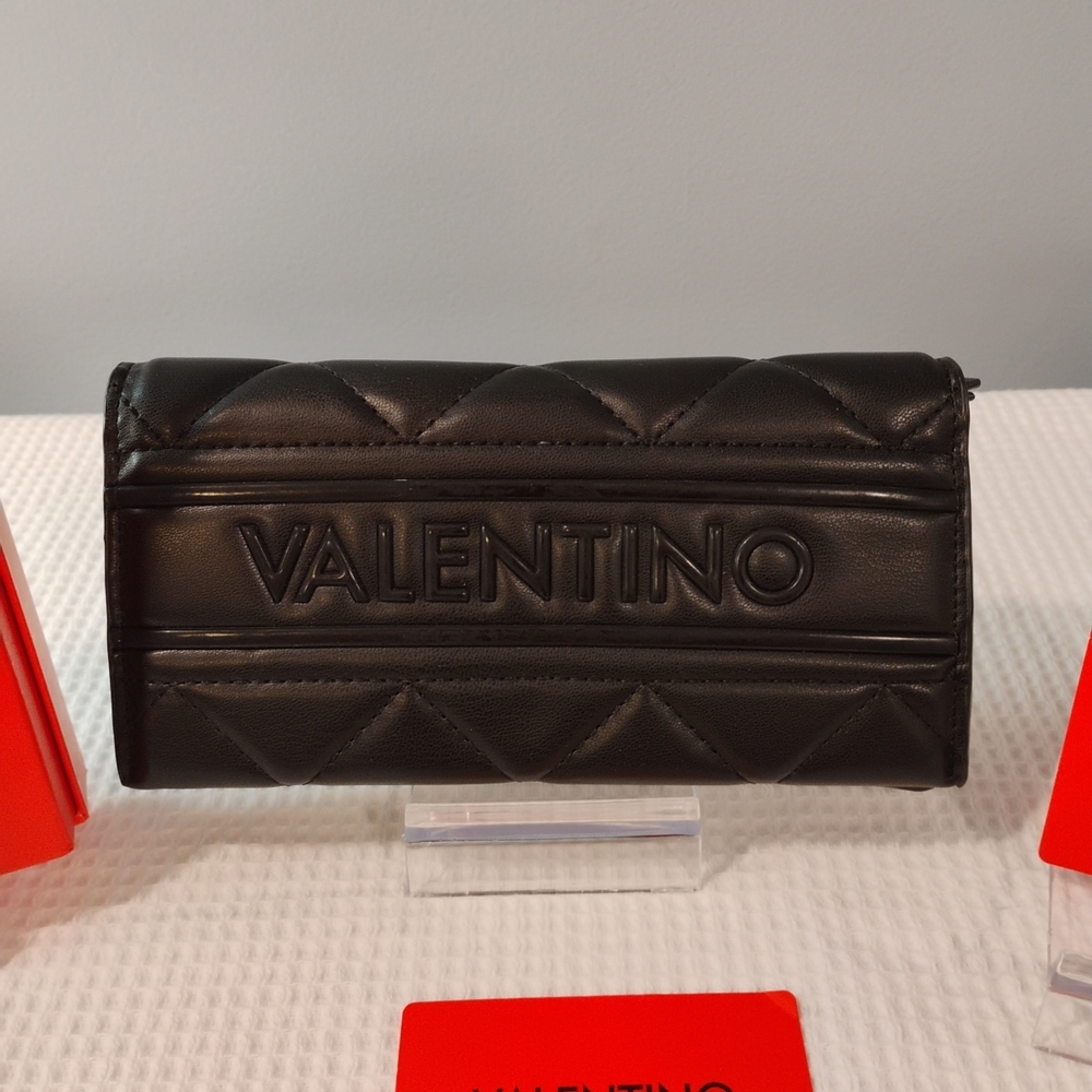 Valentino Black Quilted Wallet